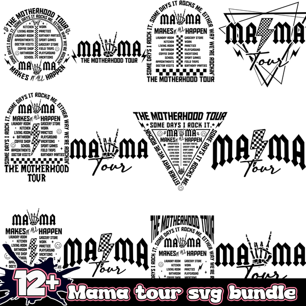 12+ Mama Tour SVG Bundle