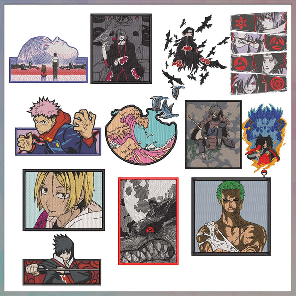 Anime embroidery bundle part 12