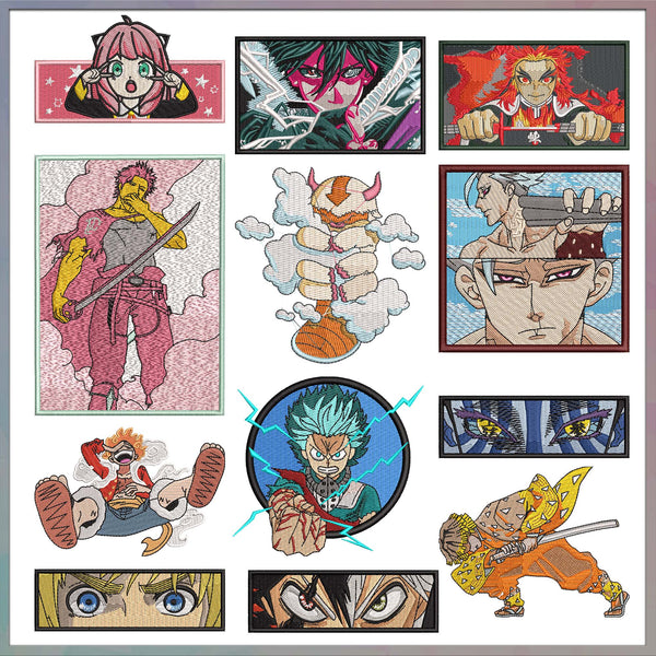 Anime embroidery bundle part 13