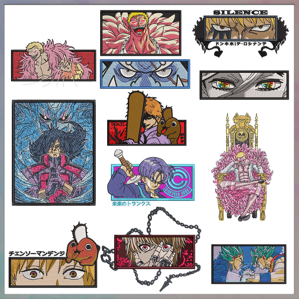 Anime embroidery bundle part 22