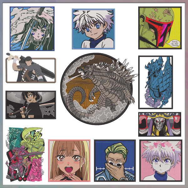 Anime embroidery bundle part 23