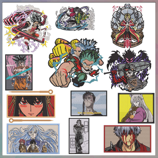 Anime embroidery bundle part 25