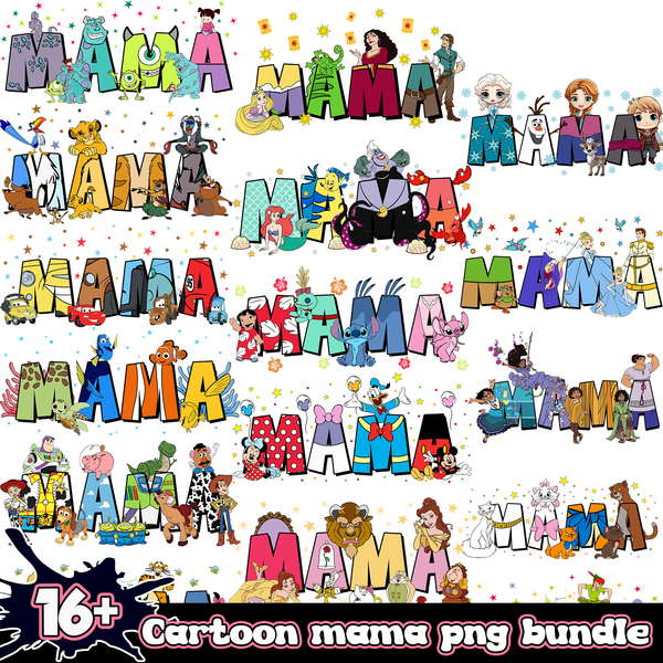 16+ Cartoon Mama PNG Bundle