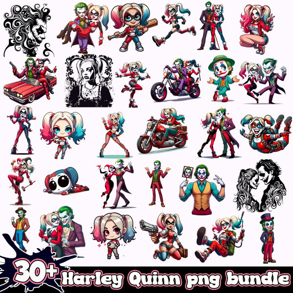 30+ Harley Quinn PNG Bundle