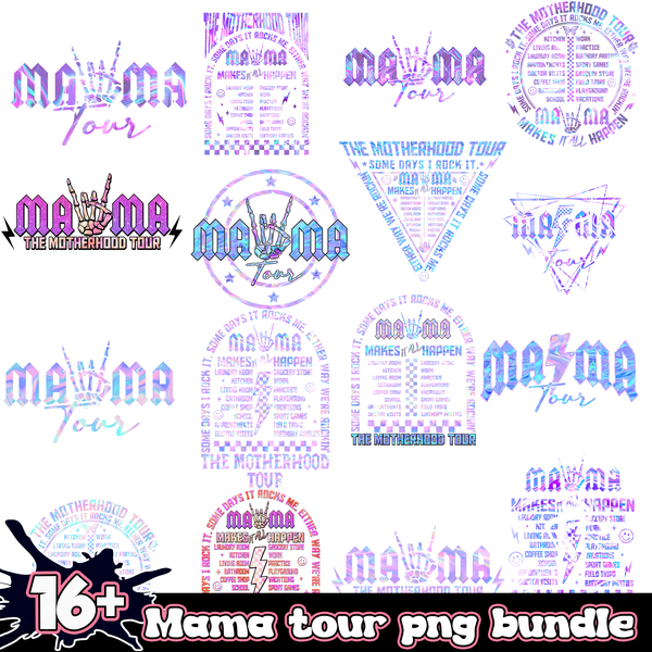 16+ Mama Tour PNG Bundle