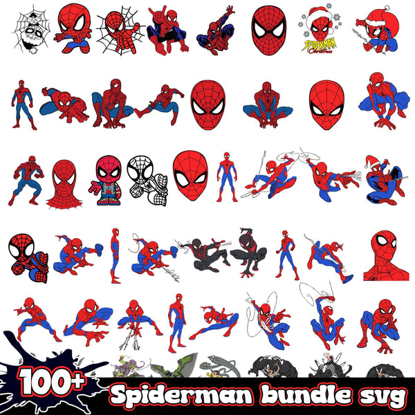 100+ Spiderman Bundle SVG