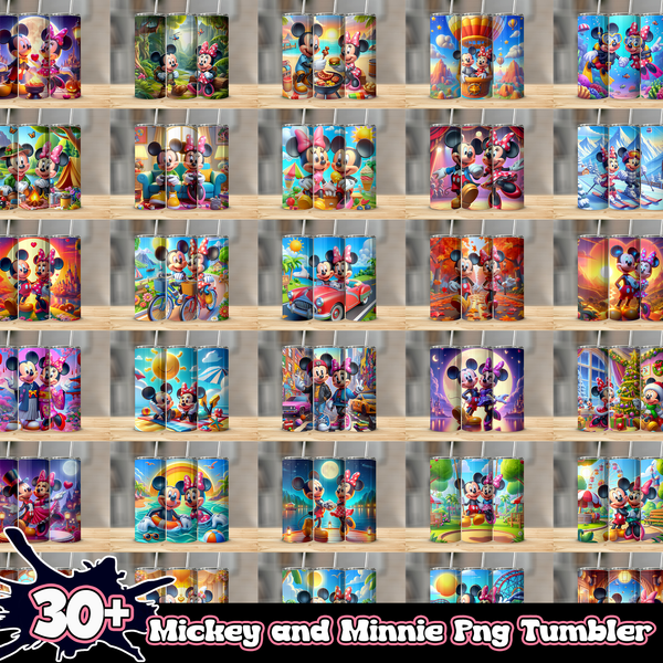 30+ Mickey and Minnie PNG Tumbler 