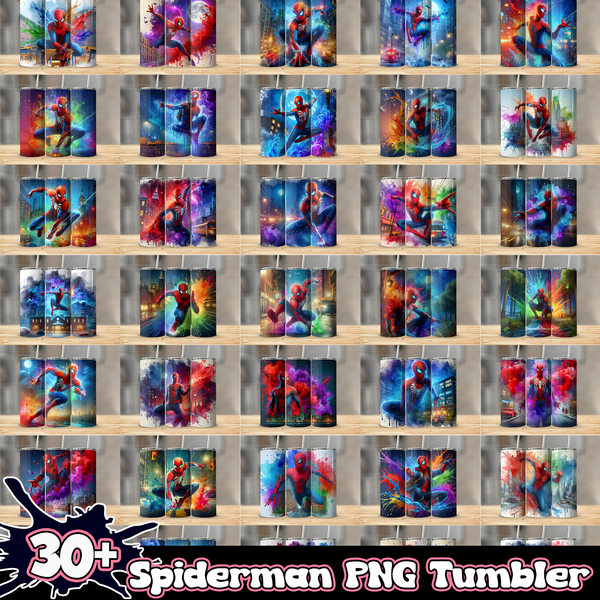 30+ Spiderman PNG Tumbler Bundle