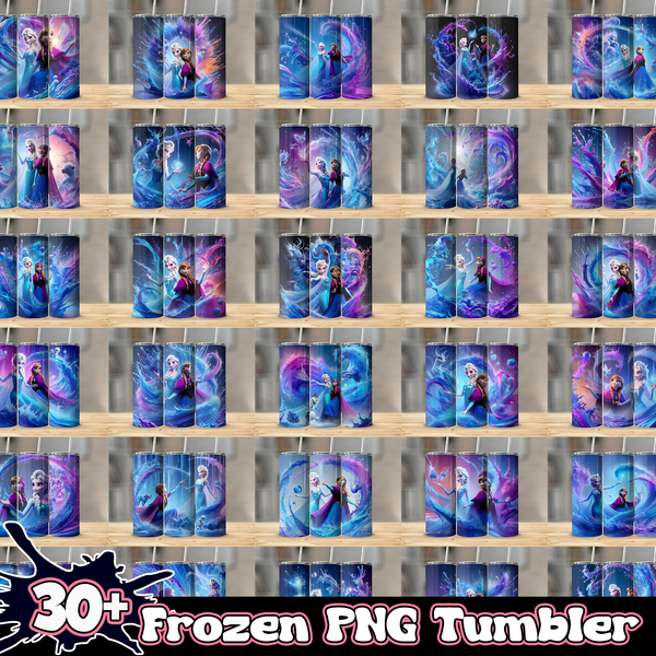 30+ Frozen PNG Tumbler Bundle
