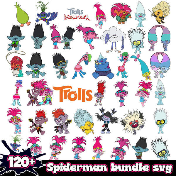 120+ Trolls Bundle SVG