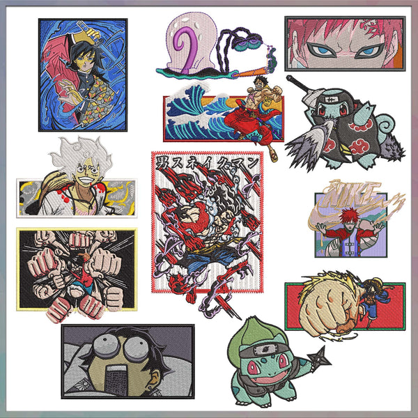 Anime embroidery bundle part 40