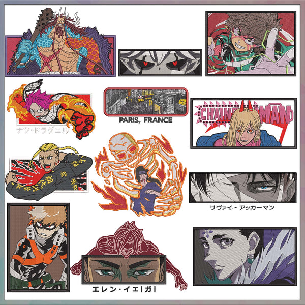 Anime embroidery bundle part 46