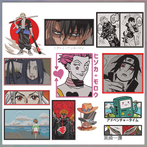 Anime embroidery bundle part 50