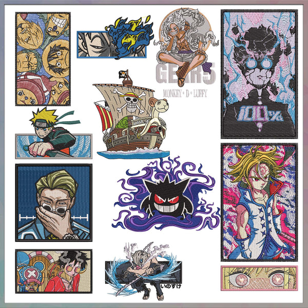 Anime embroidery bundle part 51