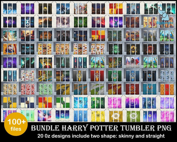 100+ Tumbler Harry potter Bundle, Harry potter png, Sublimation Tumbler bundle, 20oz skinny Tumbler Bundle
