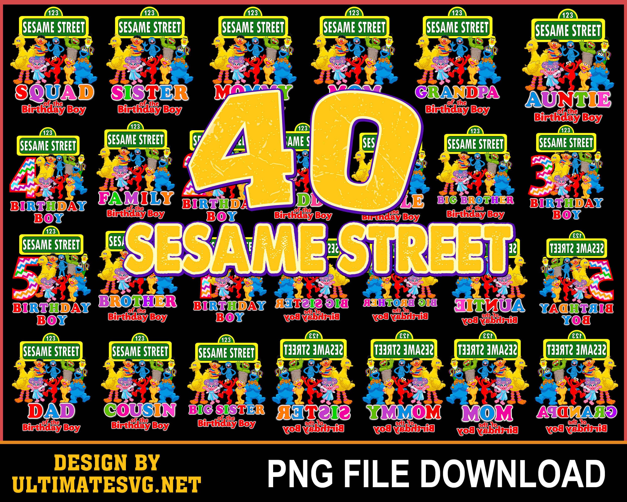 Ultimate Sesame Street Svg Dxf Eps Png Designs Sesame Street Sv Digital Hub 