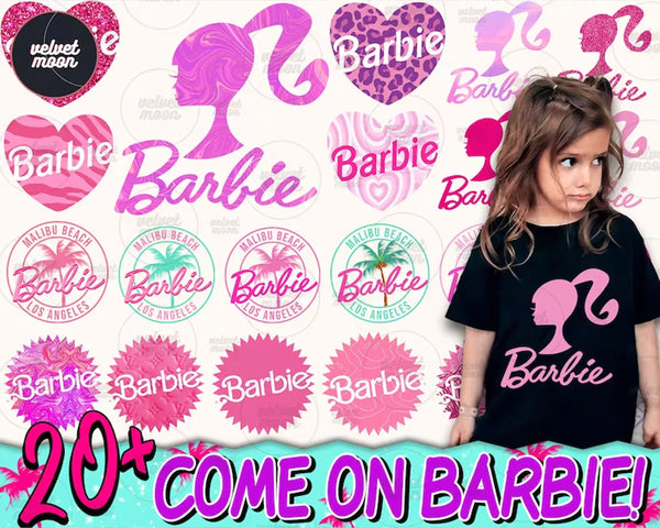20+ Barbie Icons PNG Bundle - Digital Download
