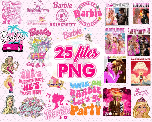 Come On Barbi Let's Go Party Pink png bundle