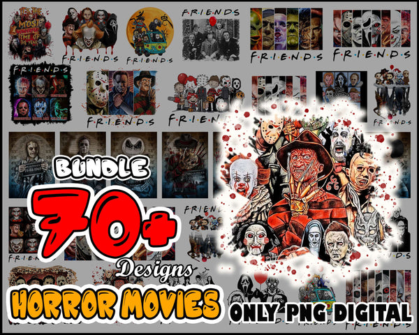 70+ Horror Movie Characters Png Bundle, Freddy Png, Scream Png, Pennywise Png, Michael Myers Png, Chucky Png, Beetle Juice Png