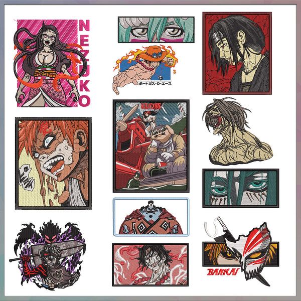 Anime embroidery bundle part 9