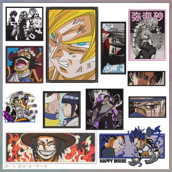 Anime embroidery bundle part 5