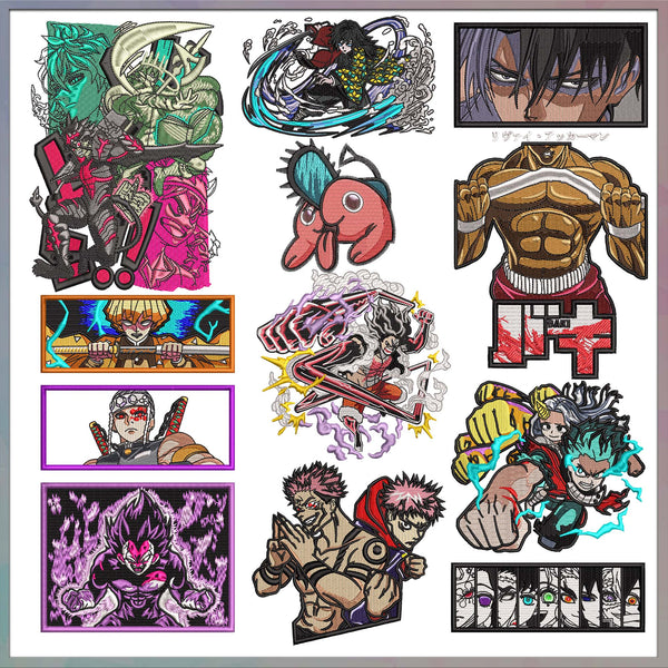 Anime embroidery bundle part 6