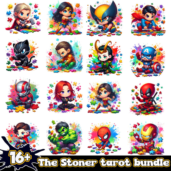 The Stoner Tarot Bundle 16+ PNG