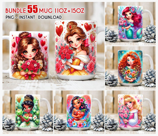 Bundle 55+ Princess Mug Wrap