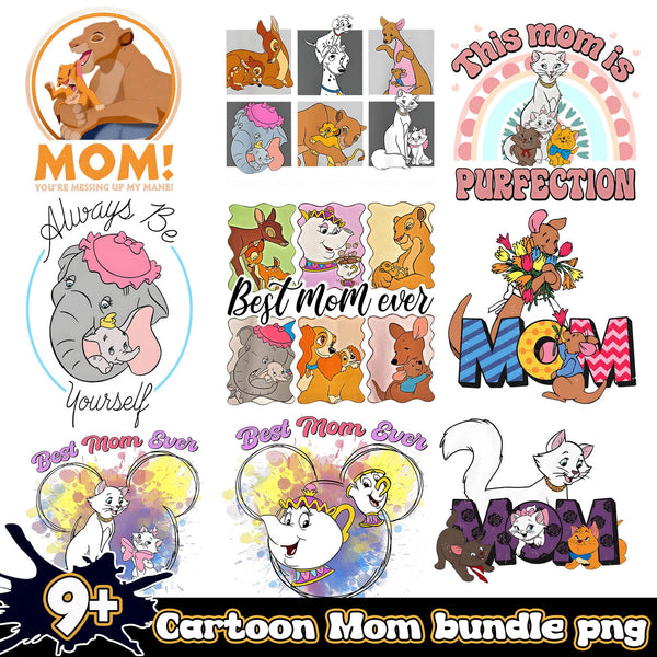 9+ Cartoon Mom PNG Bundle