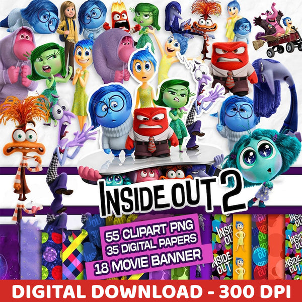 Inside Out Clipart bundle, Inside Out 2 PNG