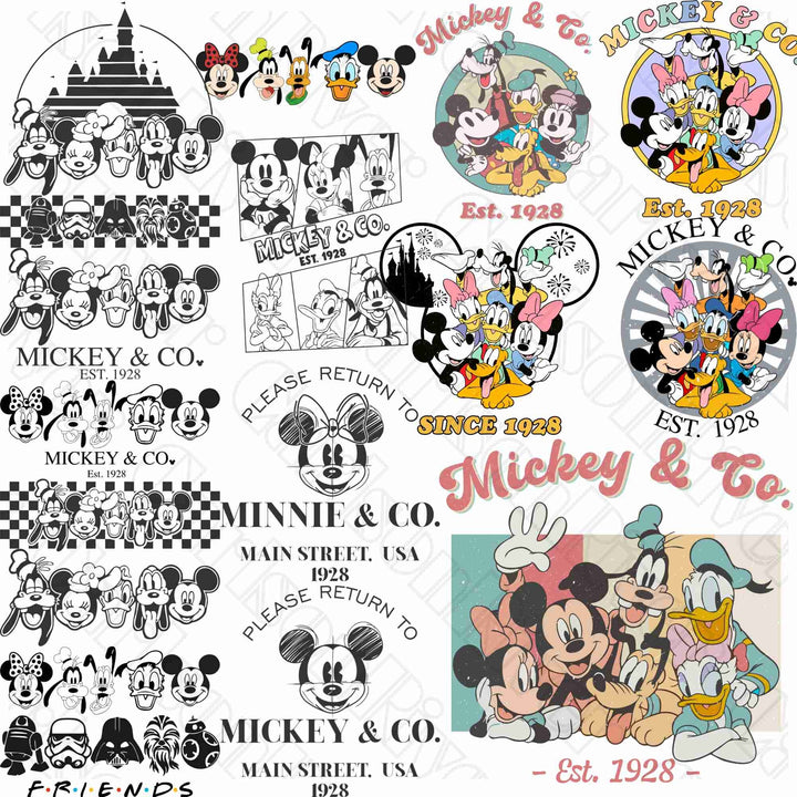 Mega Mickey And Friends SVG Bundle