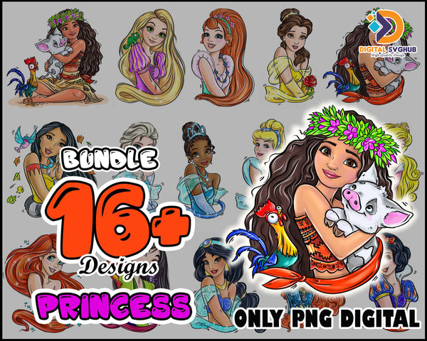 16 Princess png clip art, Princess PNG download. Princess Merida digital image download for mug, tumbler, sticker or any sublimation