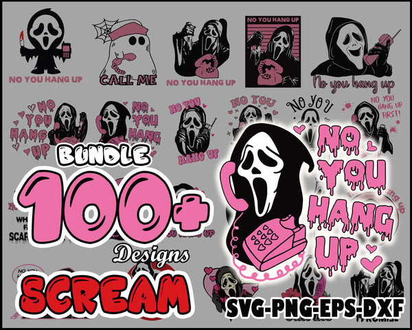 100+ Scream Ghost Bundle, Halloween Svg, Eps, Dxp, Png, Halloween Svg Bundle, Retro Halloween Svg, Ghost Svg