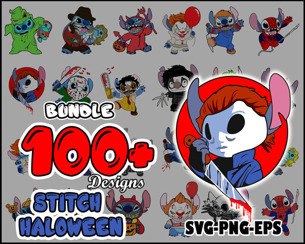 100+ Halloween Svg, Png, Eps, Dxf, Scary Svg, Stitch Horror svg, Sublimation Design, Download, Svg files for cricut