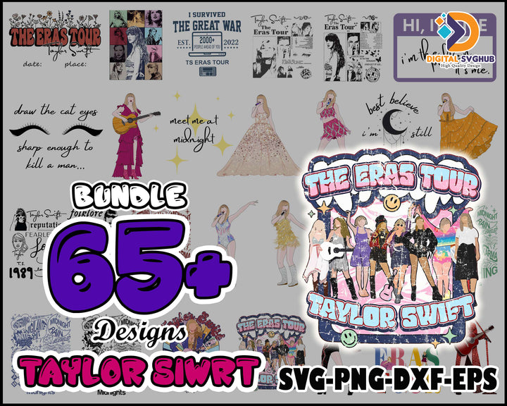 Taylor Swift Downloadable Sticker Pack the Eras Tour Sticker Bundle JPG PNG  Digital Download Tswift Merch 