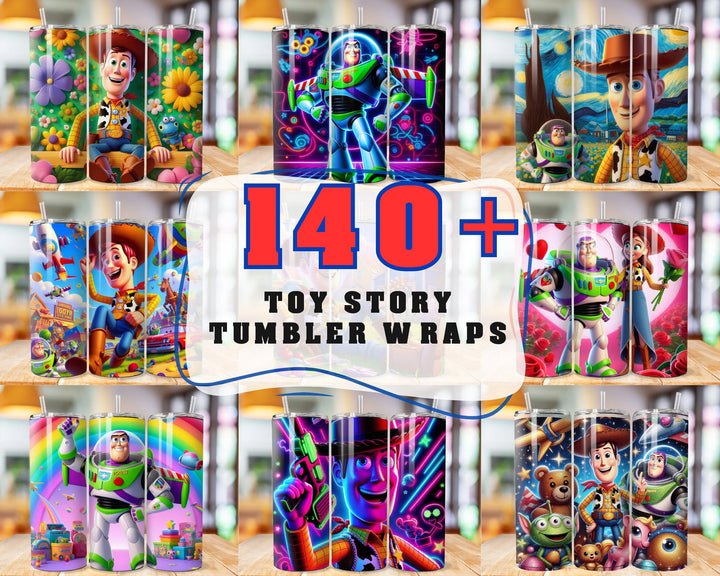 Toy Story Tumbler Wrap Bundle 140+ PNG