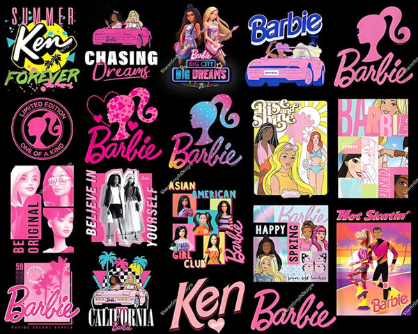 Barbie bundle png,  Come On Barbi Let's Go Party Pink png bundle