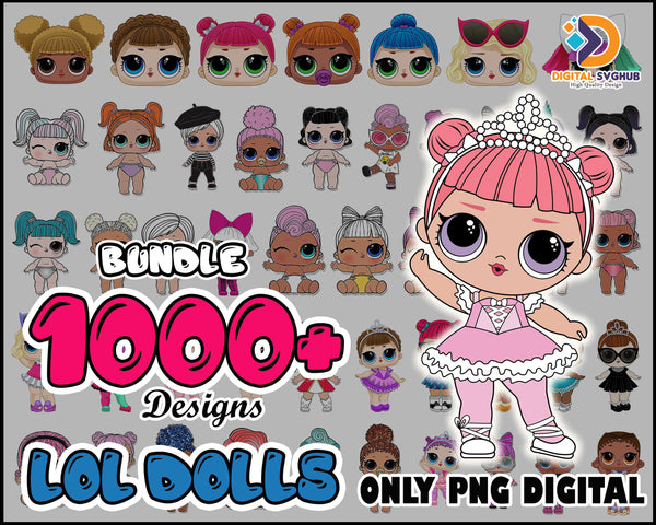 1000+Baby Doll Bundle Bundle dolls Svg, Beautiful Doll Png, clipart set vector, New Doll Svg