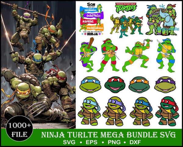 1000+ Ninja Turtles SVG Bundle 2.0