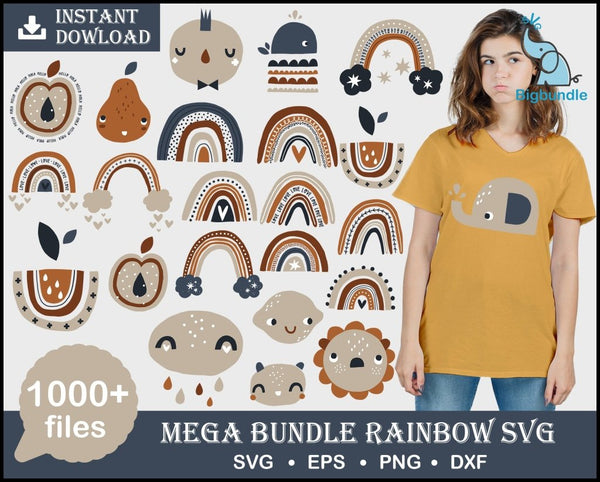 1000+ Rainbow Svg Bundle Bundle Svg Eps Png Dxf