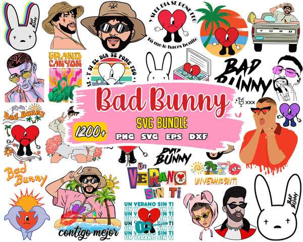 1200+ Bad Bunny Halloween, Halloween svg bundle SVG PNG EPS DXP, Digital Download
