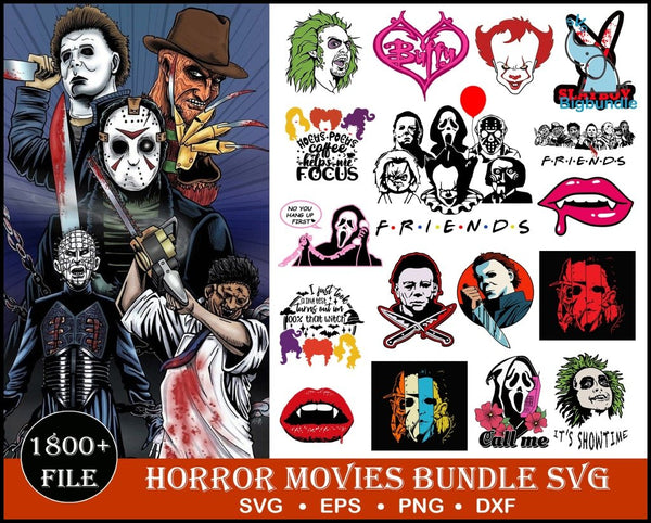 1800+ Horror Movies SVG Bundle, Bundle svg, eps, png, dxf