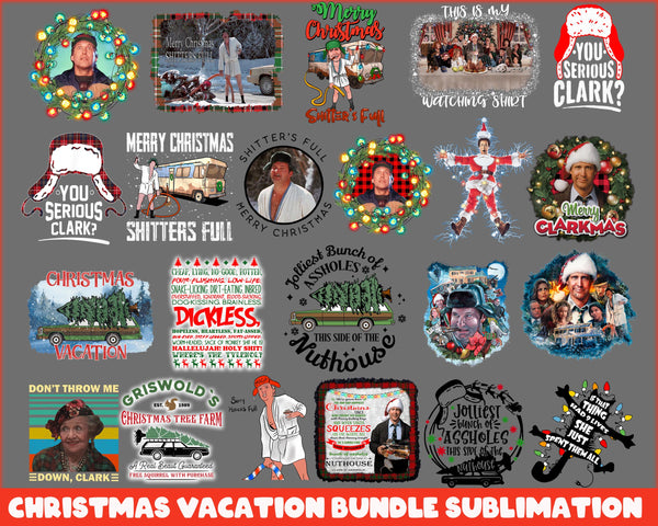 New Christmas Vacation Bundle 20 Designs Layered SVG Quotes Clark Mug Cousin Eddie's That Theres An RV Shitter Was Full png - CRM29112207