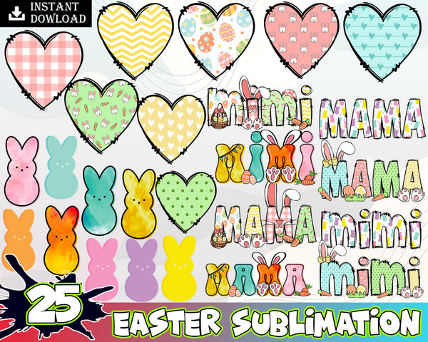 Mama Bunny png | Easter Bunny Sublimation Digital Design Download |Spring instant digital download