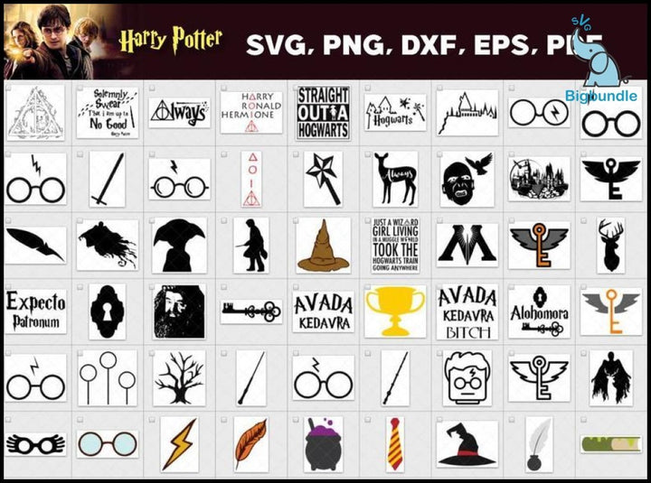 3700+ Harry Potter Bundle Svg Hogwarts Svg Hp Font