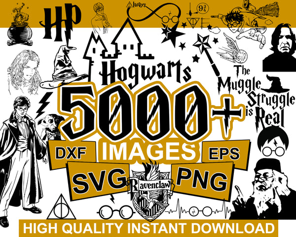 5000+ Bundle Harry Potter Svg,Harry Potter Svg, Mega Bundle Harry Potter