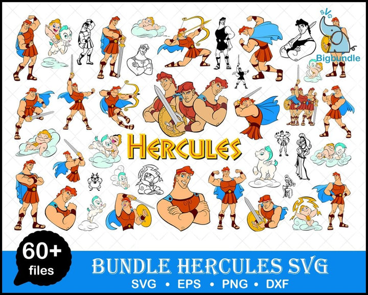 60+ Hercules Svg Bundle Cricut Cut Files Disney