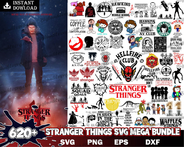620+ Stranger Things SVG Bundle, Hellfire Club Svg, Stranger Things PNG Bundle, Stranger Things Bundle, Stranger Things Cut Files, Stranger Things Prints