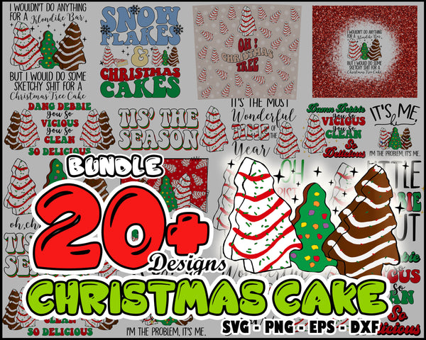 20+ Christmas Tree Svg, Christmas Tree Cakes Svg, Little Debbie Holiday Cake Svg, Png