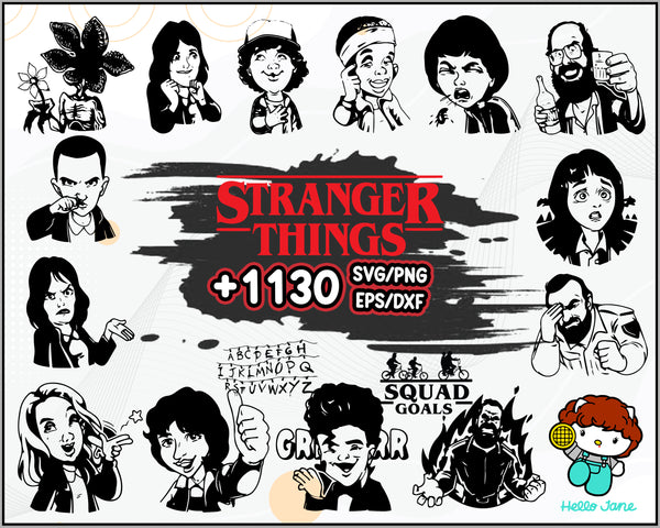 1130+ File Stranger Things SVG Bundle, Stranger Things PNG Bundle, Stranger Things Bundle, Stranger Things Cut Files, Stranger Things Prints